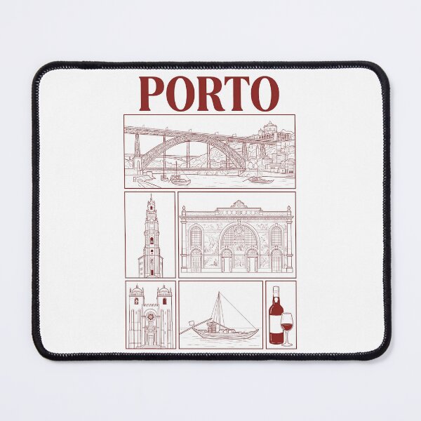 Item preview, Porto Portugal City Landmarks Line Art Sketch designed and sold by k3rstman1.
