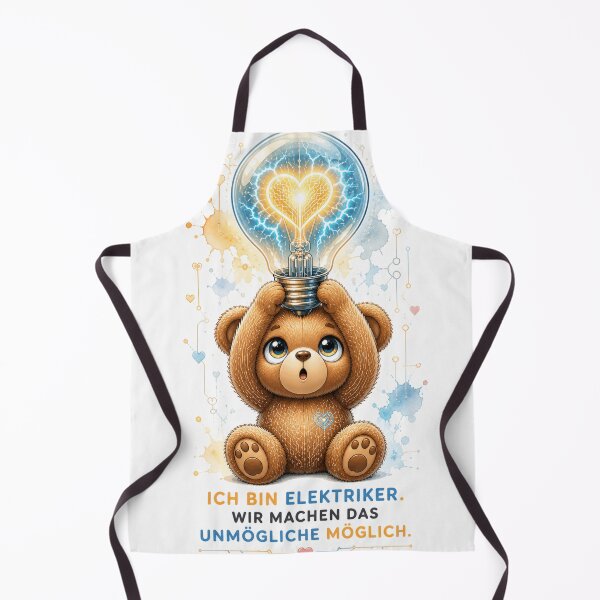 Item preview, Cute Teddy Bear Electrician - Magic Bulb designed and sold by WattSarkasmus.