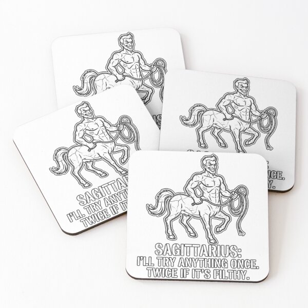 Item preview, Sagittarius Quote: I’ll Try Anything Once, Twice If It's Filthy designed and sold by Wit & Wear.
