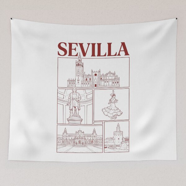 Item preview, Sevilla Spain Historic Landmarks Travel Collage designed and sold by k3rstman1.