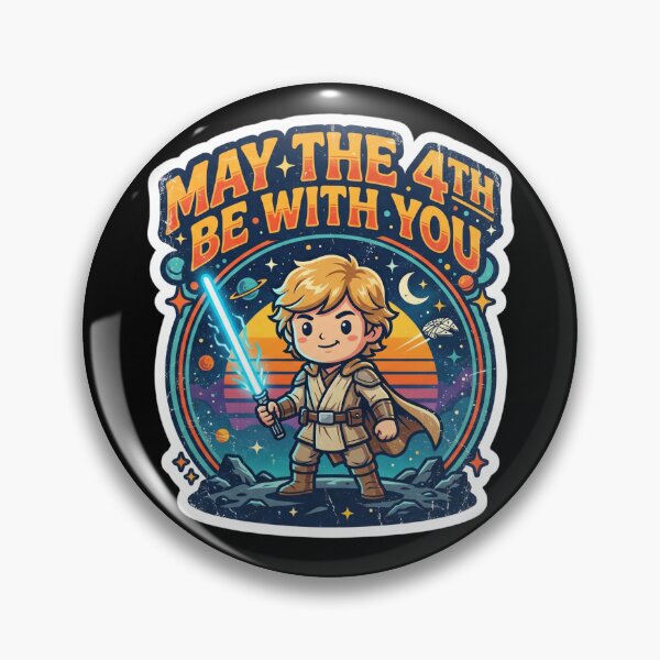 Item preview, May the 4th Be With You - Retro Cute Space Hero designed and sold by DanniJordan.