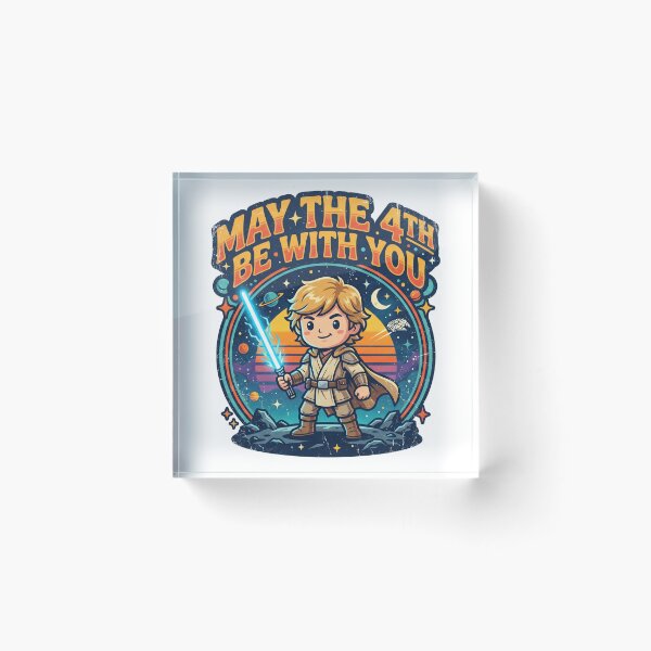 Item preview, May the 4th Be With You - Retro Cute Space Hero designed and sold by DanniJordan.
