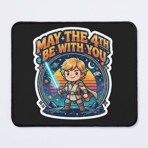 Item preview, May the 4th Be With You - Retro Cute Space Hero designed and sold by DanniJordan.