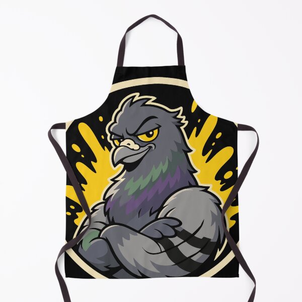 Item preview, City Goblin Pigeon Mascot – Urban Bird Emblem designed and sold by EchoBlue Studio.
