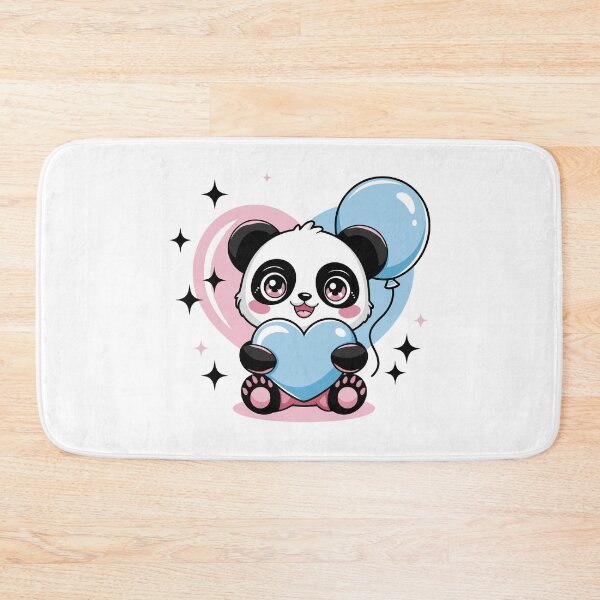 Item preview, Cute Panda with Heart Balloons designed and sold by jkrphoto.