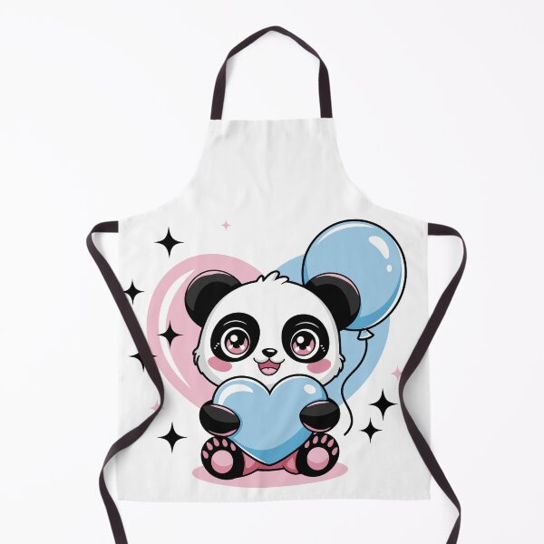 Item preview, Cute Panda with Heart Balloons designed and sold by jkrphoto.
