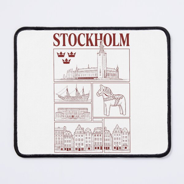 Item preview, Stockholm Sweden Landmarks Gamla Stan Dala Horse designed and sold by k3rstman1.