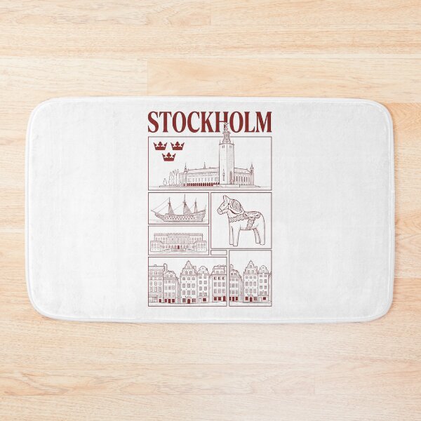 Item preview, Stockholm Sweden Landmarks Gamla Stan Dala Horse designed and sold by k3rstman1.
