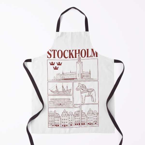 Item preview, Stockholm Sweden Landmarks Gamla Stan Dala Horse designed and sold by k3rstman1.