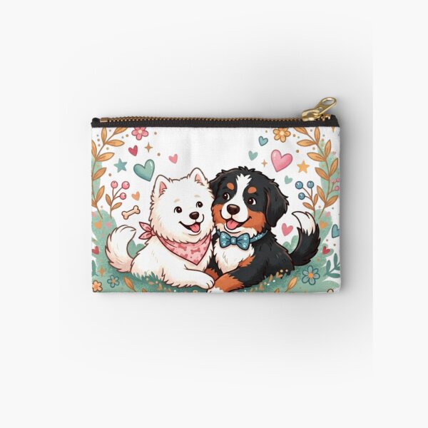 Item preview, Cute Dog Couple Love Illustration designed and sold by ExploreAura Studio.