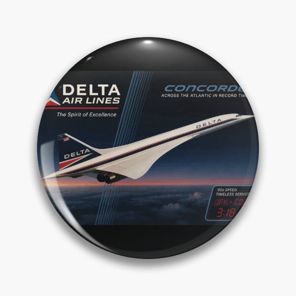 Item preview, Delta Airlines Concorde Dream Livery Logo 1980s designed and sold by RetroAviation.