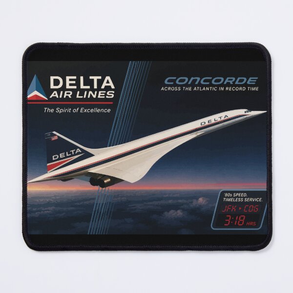 Item preview, Delta Airlines Concorde Dream Livery Logo 1980s designed and sold by RetroAviation.