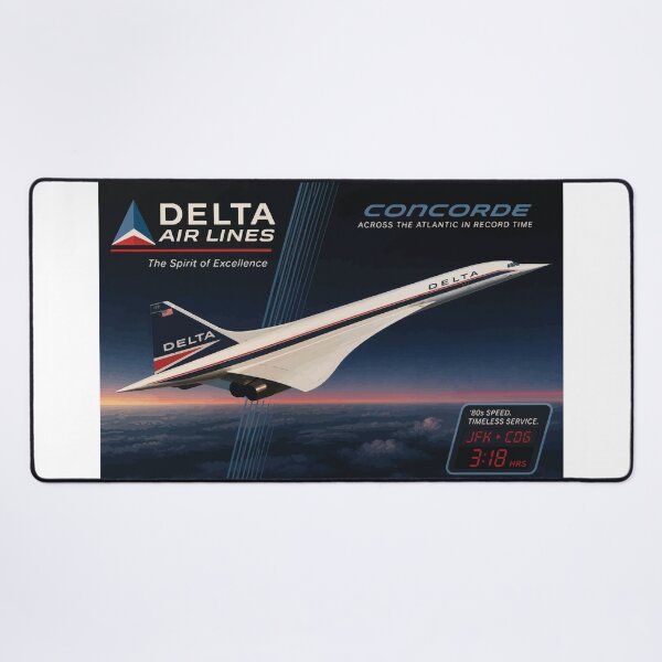 Item preview, Delta Airlines Concorde Dream Livery Logo 1980s designed and sold by RetroAviation.