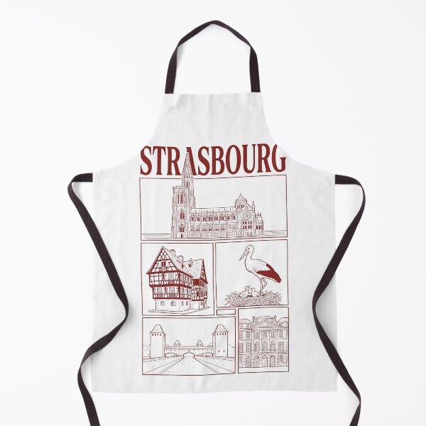 Item preview, Strasbourg France Landmarks and Stork Line Art designed and sold by k3rstman1.