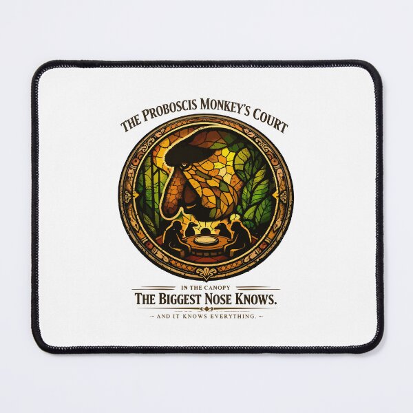 Item preview, Proboscis Monkey Canopy Court Wisdom Emblem designed and sold by WildlifeInc.