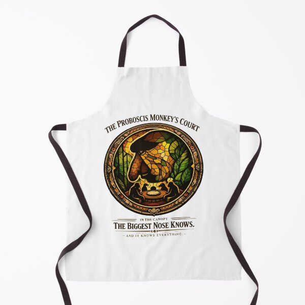 Item preview, Proboscis Monkey Canopy Court Wisdom Emblem designed and sold by WildlifeInc.