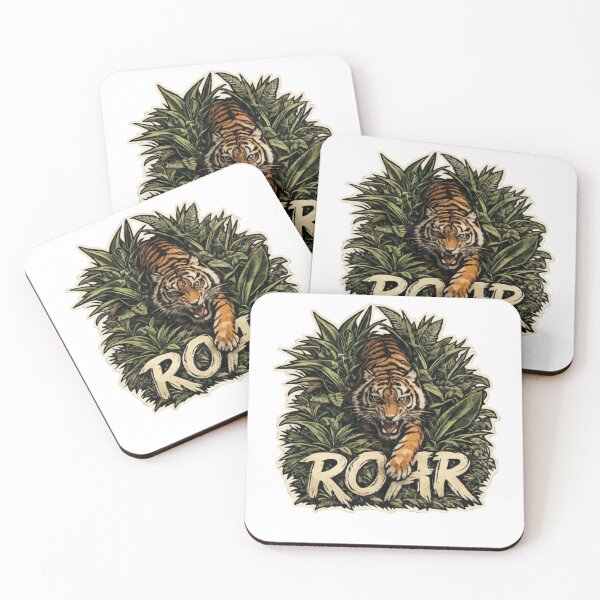 Item preview, Roar Tiger Jungle – Aggressive Wild Design designed and sold by PINK FREE.