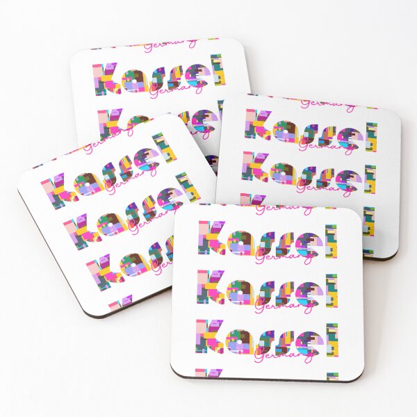 Item preview, Kassel, Germany, Vibrant Abstract City Typography Art designed and sold by Wanderful-roads.