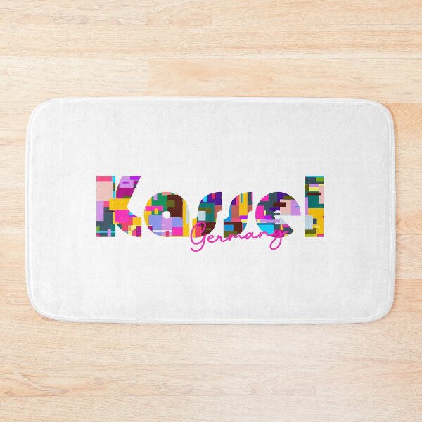 Item preview, Kassel, Germany, Vibrant Abstract City Typography Art designed and sold by Wanderful-roads.