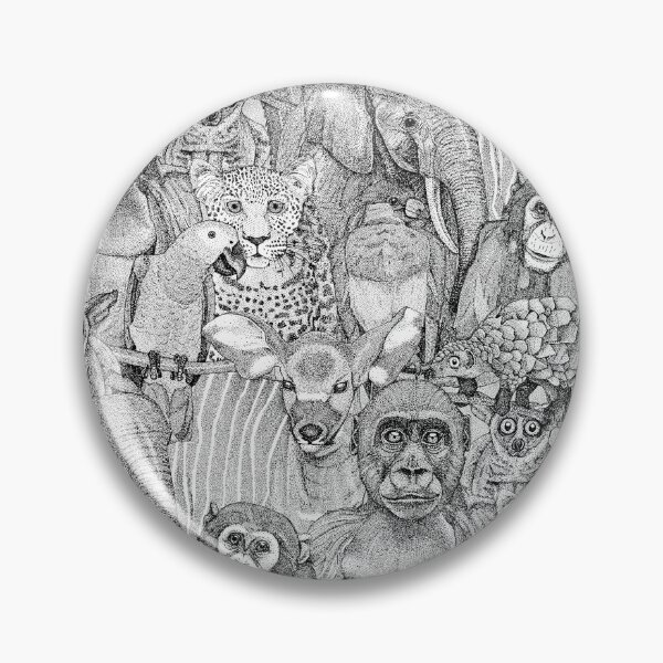 Item preview, just african jungle animals black white designed and sold by scrummy.