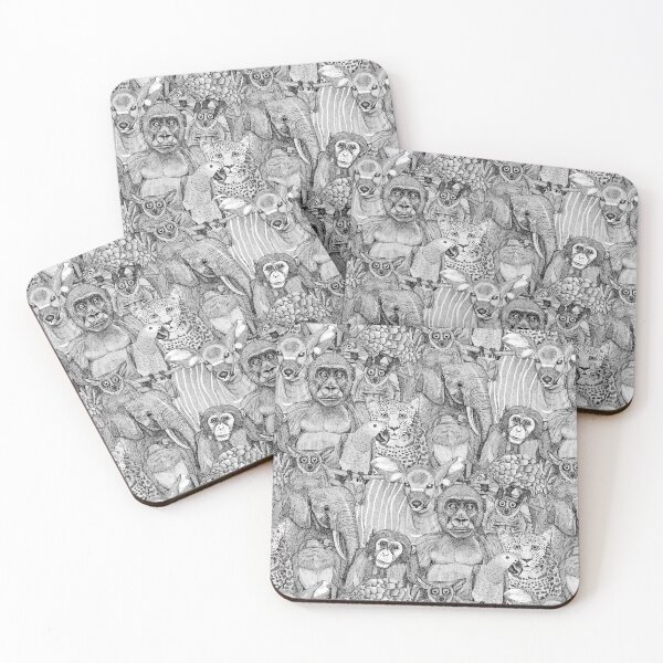Item preview, just african jungle animals black white designed and sold by scrummy.