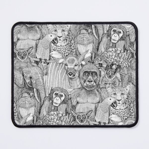 Item preview, just african jungle animals black white designed and sold by scrummy.