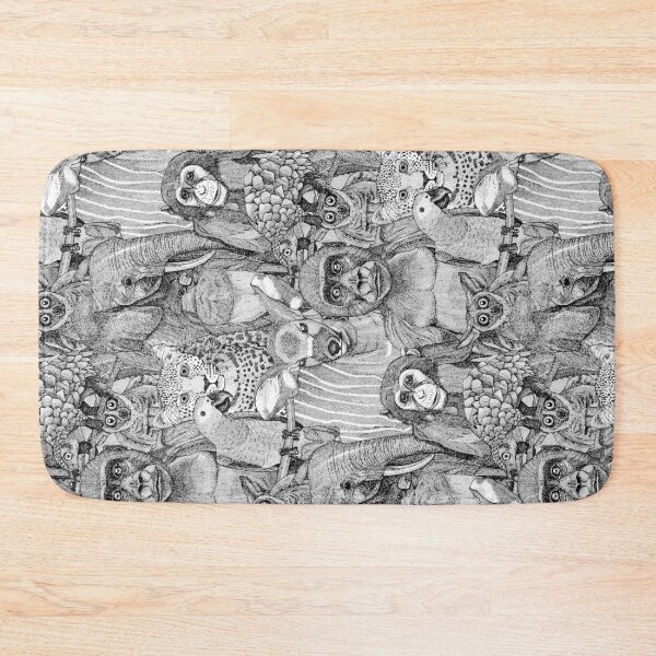 Item preview, just african jungle animals black white designed and sold by scrummy.