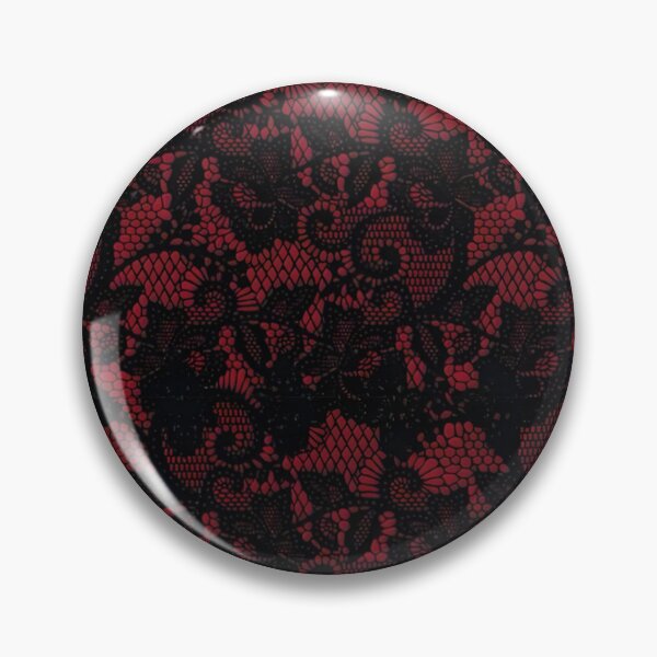 Item preview, Red Black Lace Floral Pattern designed and sold by Peac7e.