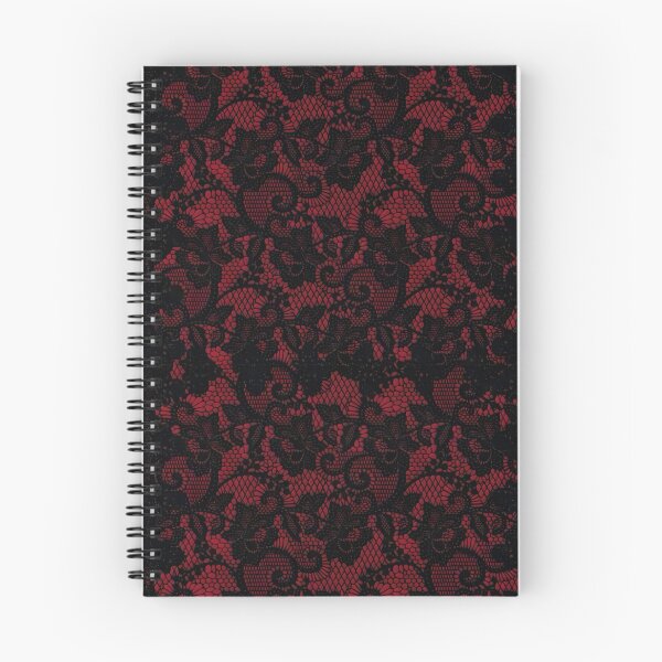 Item preview, Red Black Lace Floral Pattern designed and sold by Peac7e.