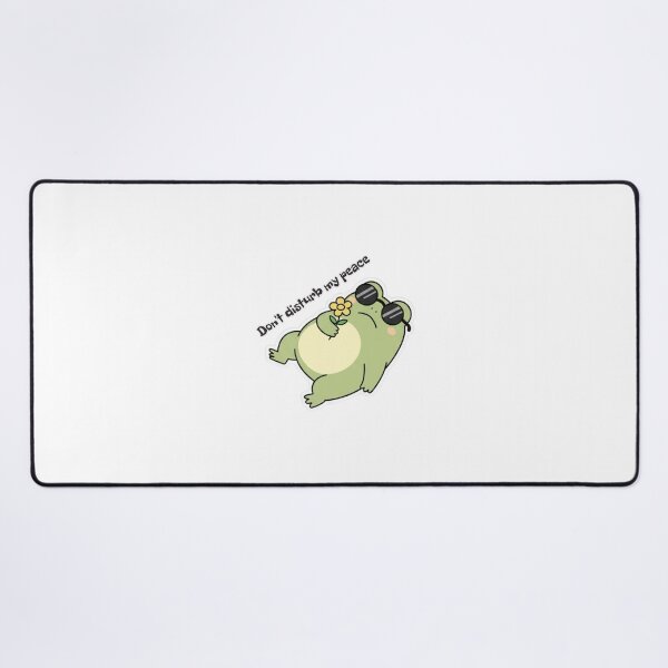 Item preview, Cool Frog Sticker - Don't Disturb My Peace Funny Kawaii Frog designed and sold by FDMarts.