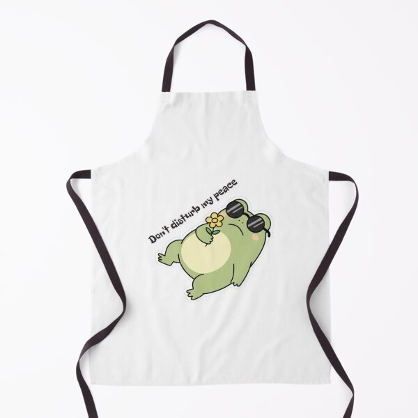 Item preview, Cool Frog Sticker - Don't Disturb My Peace Funny Kawaii Frog designed and sold by FDMarts.