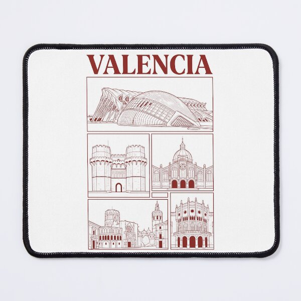 Item preview, Valencia Spain City Architecture Landmarks Line Art designed and sold by k3rstman1.
