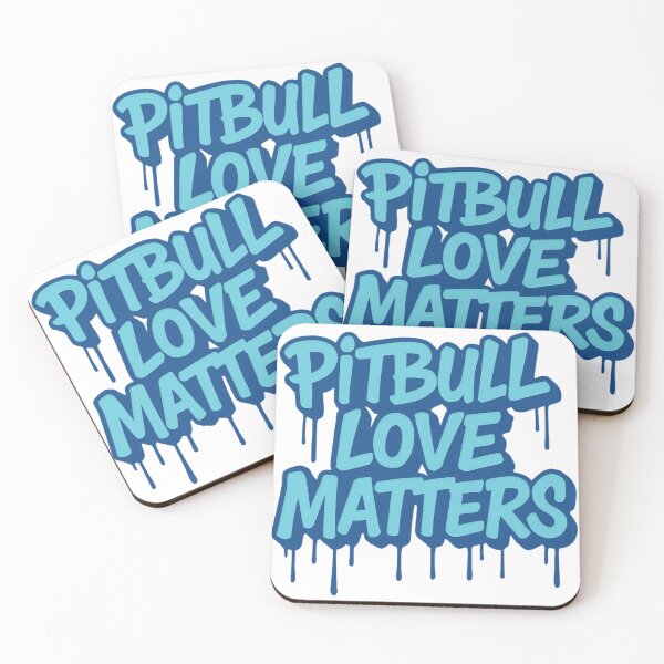 Item preview, Blue Graffiti Drip Pitbull Love Matters Street Art designed and sold by My Pitbull Place.