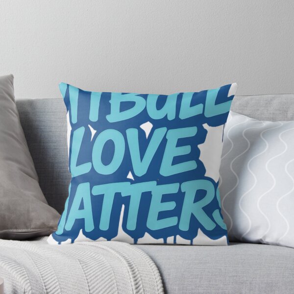 Item preview, Blue Graffiti Drip Pitbull Love Matters Street Art designed and sold by My Pitbull Place.