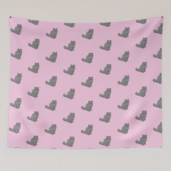 Item preview, Martin the Cat - Meow is the New No - Funny Cute Grey Cat designed and sold by naughty-raccoon.