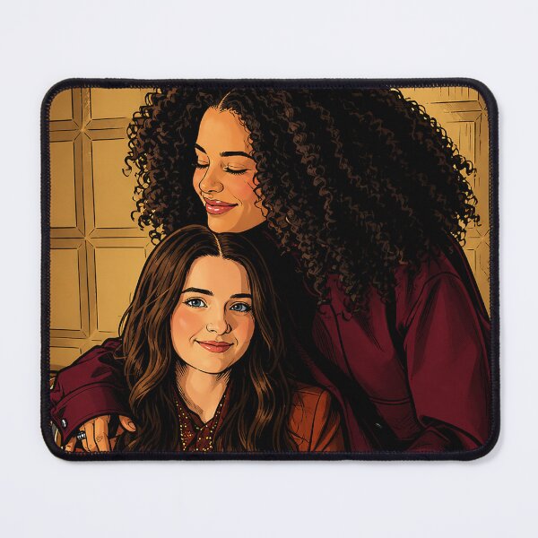 Item preview, Chase Infiniti and Lucy Halliday from The Testaments series (fan art) designed and sold by PopCultureAndStuff.