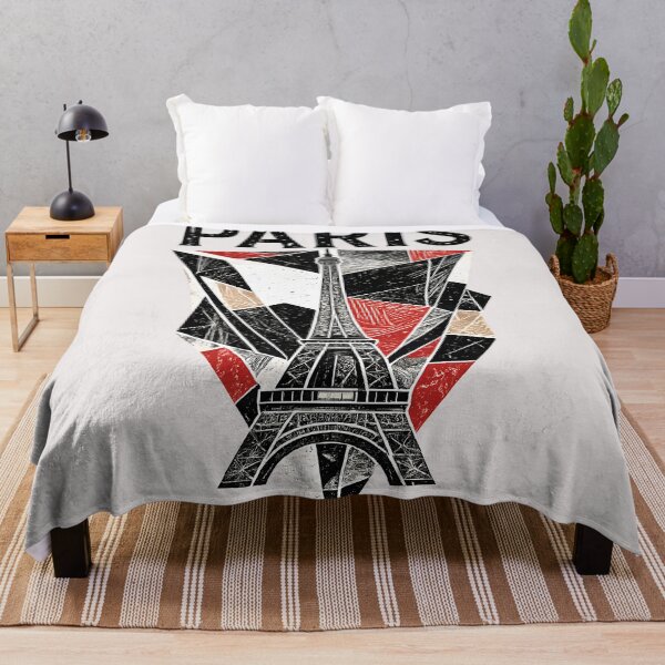Item preview, Paris Eiffel Tower Vintage Geometric Art designed and sold by Ekracreatives.