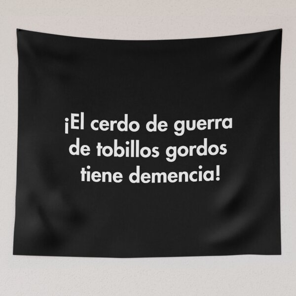 Item preview, ¡El cerdo de guerra  de tobillos gordos  tiene demencia! designed and sold by Thelittlelord.