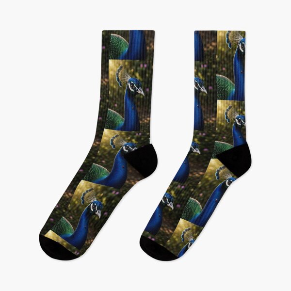 Item preview, Elegant Peacock Portrait with Ladybug – Cinematic Wildlife Glow designed and sold by Kimberly Palmer.
