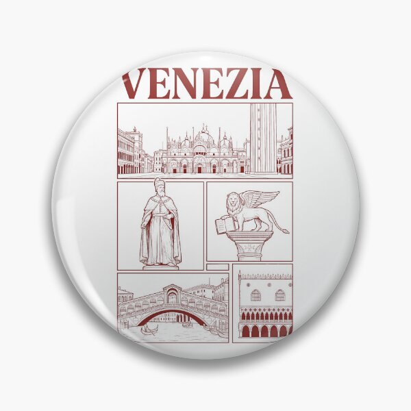 Item preview, Venezia Italy Historical Landmarks Travel Sketch Style designed and sold by k3rstman1.