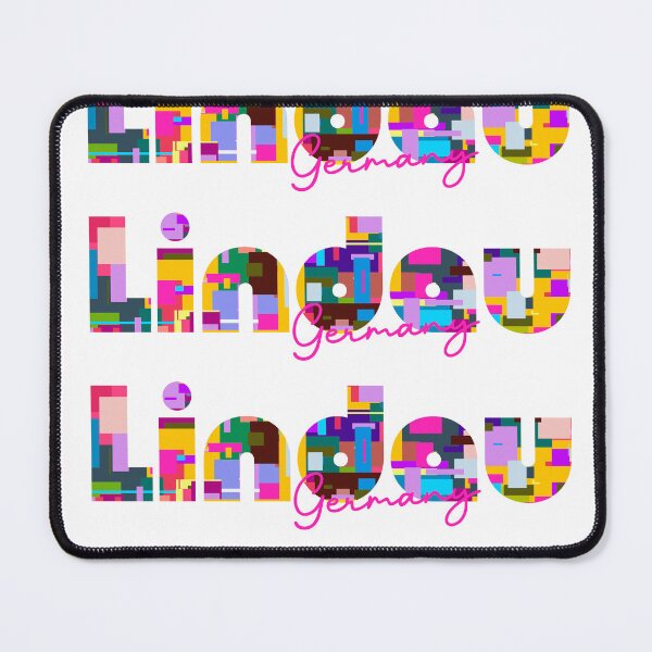 Item preview, Lindau, Germany, Vibrant Abstract City Typography Art designed and sold by Wanderful-roads.