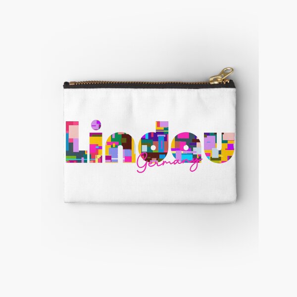 Item preview, Lindau, Germany, Vibrant Abstract City Typography Art designed and sold by Wanderful-roads.