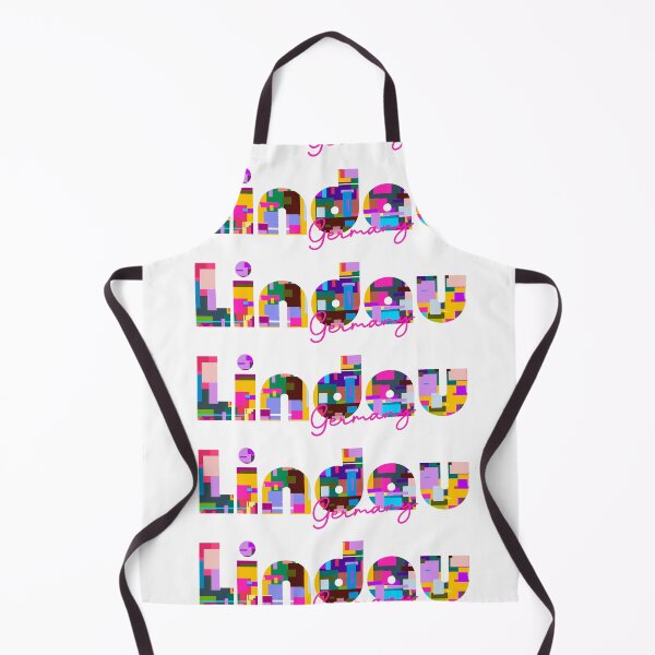 Item preview, Lindau, Germany, Vibrant Abstract City Typography Art designed and sold by Wanderful-roads.