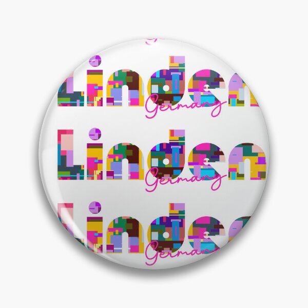 Item preview, Linden, Germany, Vibrant Abstract City Typography Art designed and sold by Wanderful-roads.