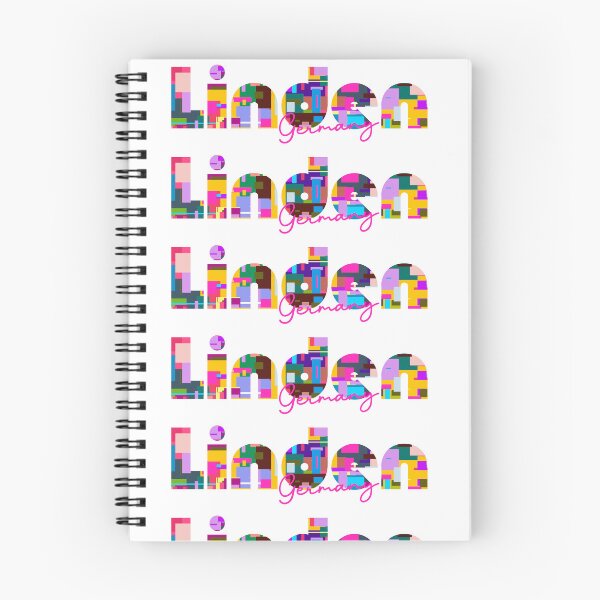 Item preview, Linden, Germany, Vibrant Abstract City Typography Art designed and sold by Wanderful-roads.