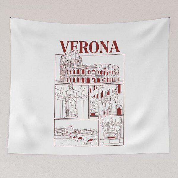 Item preview, Verona Italy Roman Arena Juliet Balcony Sketch designed and sold by k3rstman1.