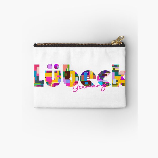 Item preview, Lübeck, Germany, Vibrant Abstract City Typography Art designed and sold by Wanderful-roads.