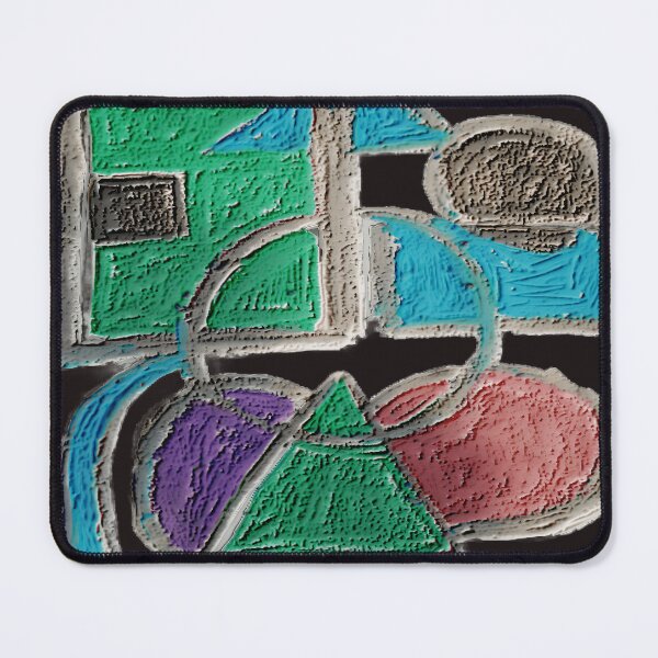 Item preview, shapes misbehaving velvet colorful geometric abstract design designed and sold by SmashingDeals.