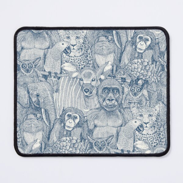 Item preview, just african jungle animals cobalt blue half pearl designed and sold by scrummy.