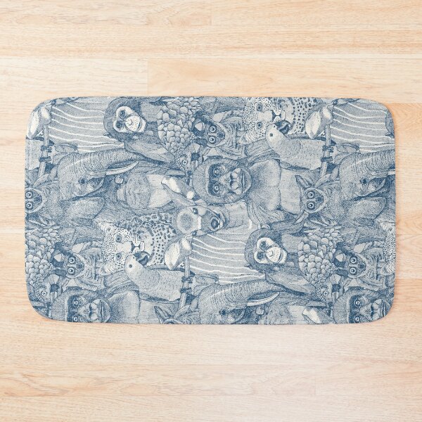 Item preview, just african jungle animals cobalt blue half pearl designed and sold by scrummy.